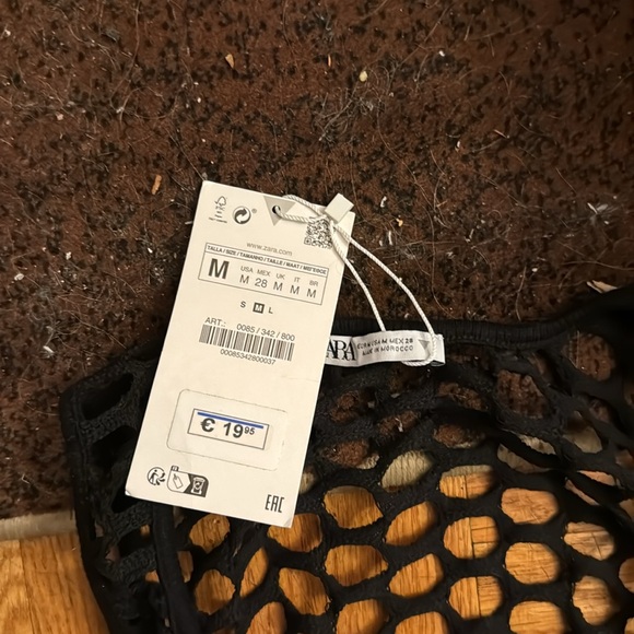 BRAND NEW MATCHING SET MESH ZARA COVER UP - Picture 6 of 9